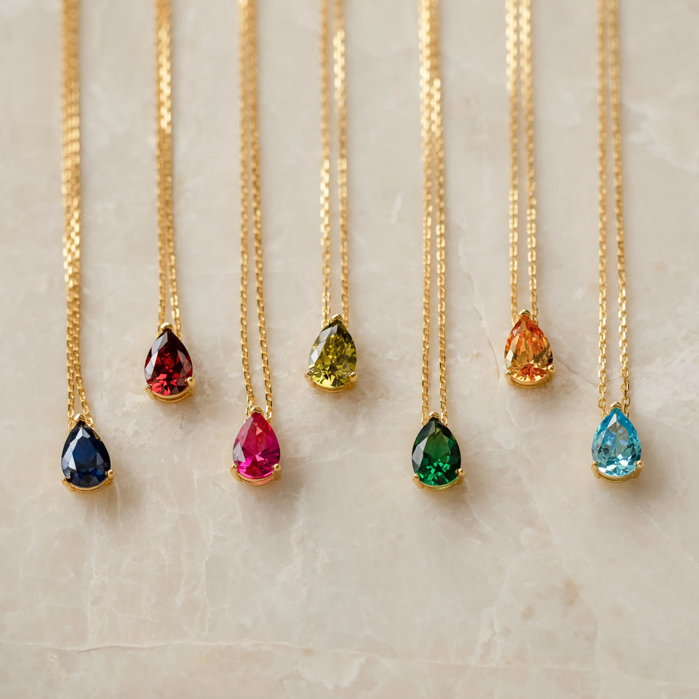 Ophelia Birthstone Necklace by Caitlyn Minimalist