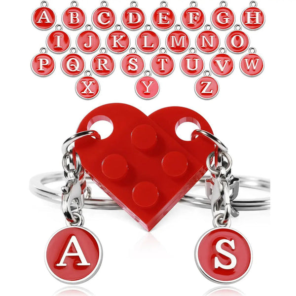 Heart-Shaped Matching Keychains for Couples, 2-Piece Personalized Stainless Steel Set, Customizable Anniversary & Valentine's Day Gifts for Boyfriend