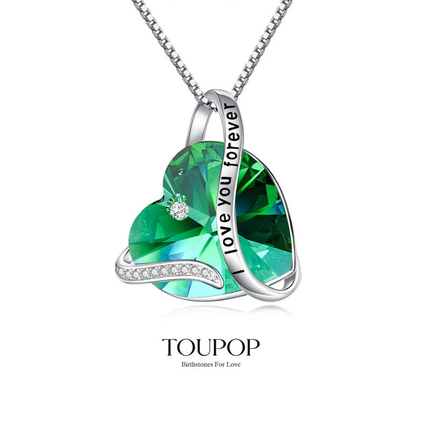TOUPOP Women's Sterling Silver Decorative Sentimental Necklace
